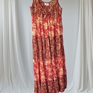 Bohemian Red Maxi Dress